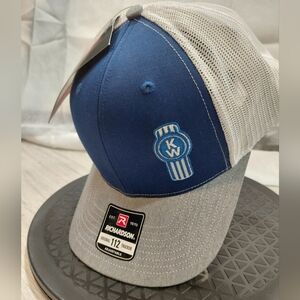 NEW Kenworth Mens Blue White & Gray SnapbackTrucker Hat OS FITS ALL